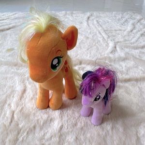 My Little Pony TY Apple Pie and Twilight Sparkle  plush set
